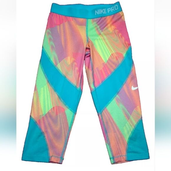 Nike Other - Nike Pro Kids Colorful Leggings